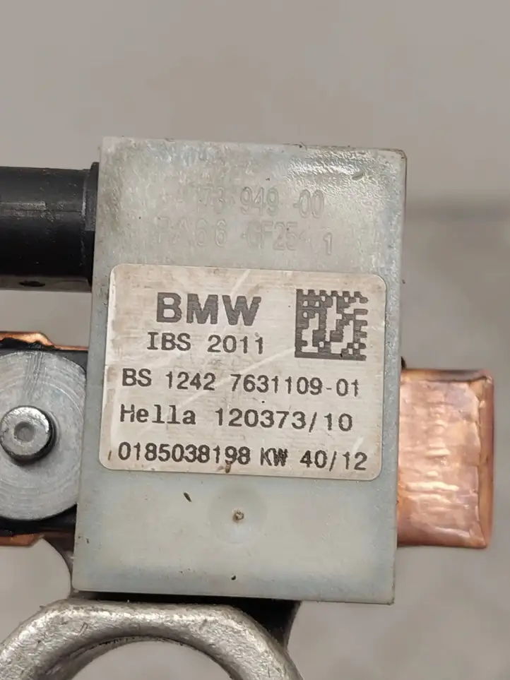 BMW 3 F30 F35 F31 (2012 - 2018) 7631109 Минусовой провод аккумулятора — фото 4