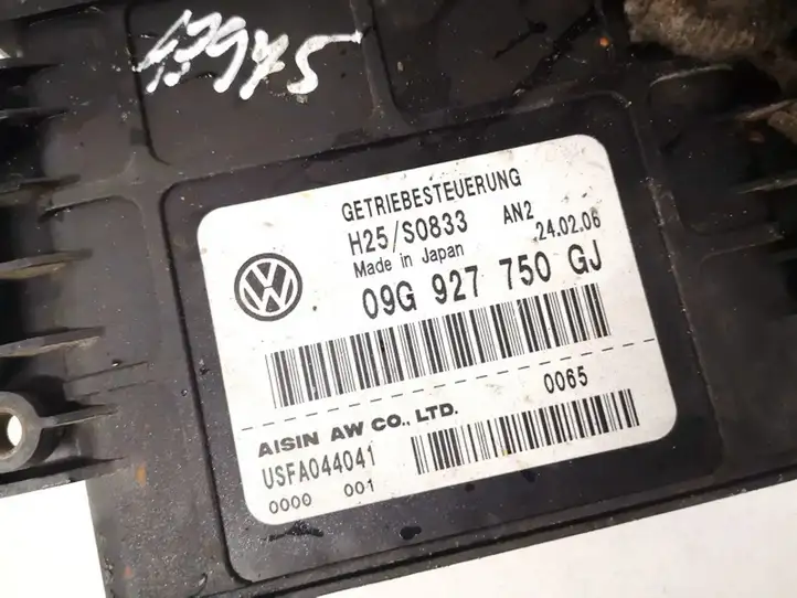 Volkswagen Jetta V (2005 - 2010) 09g927750gj Блок управления АКПП — фото 2