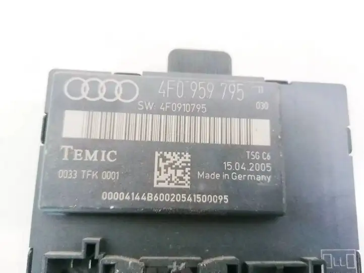 Audi A6 S6 C6 4F (2004 - 2008) 4F0959795 Блок управления дверью — фото 3