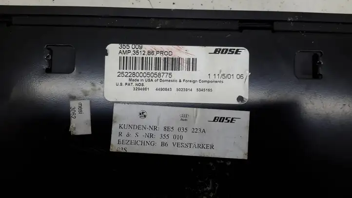 Audi A4 S4 B6 8E 8H (2000 - 2006) 8E5035223A Усилитель звука — фото 3