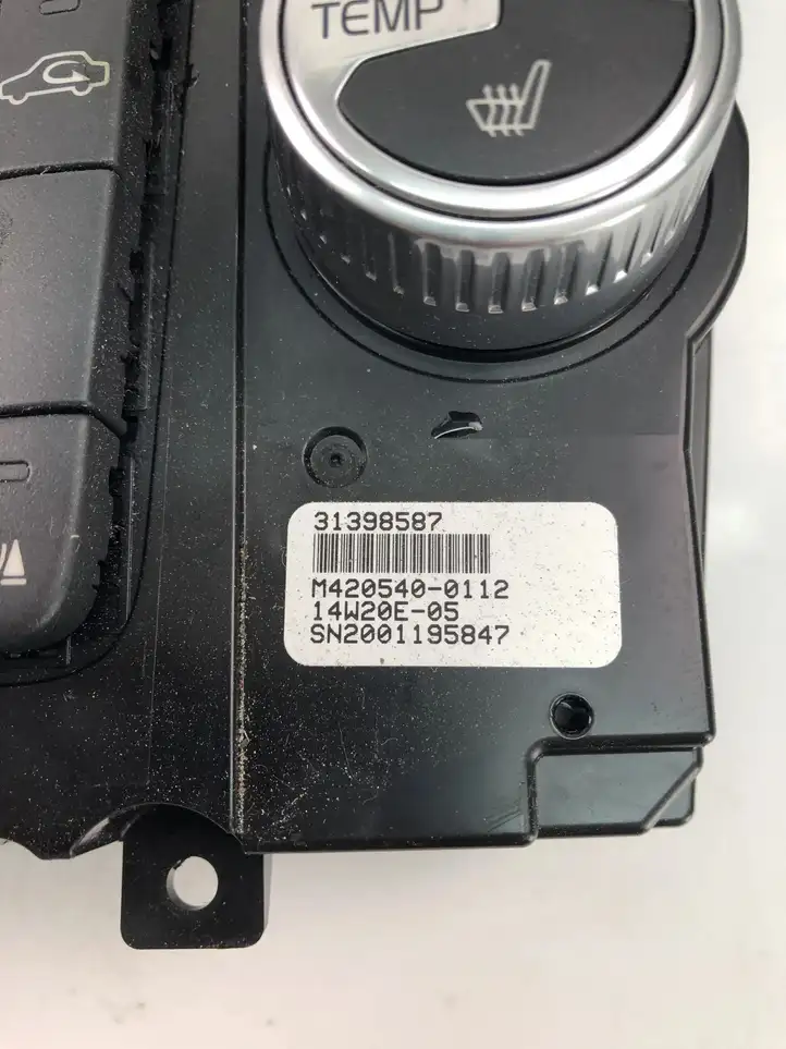 Volvo V60 (2013 - 2018) 31398587 Управление климат контролем — фото 3