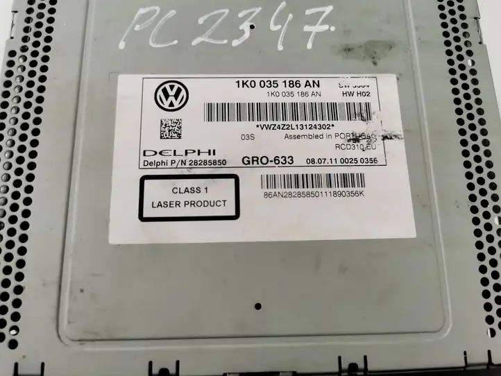 Volkswagen Golf VI (2009 - 2013) 1K0035186AN Магнитола / мультимедийная система — фото 3