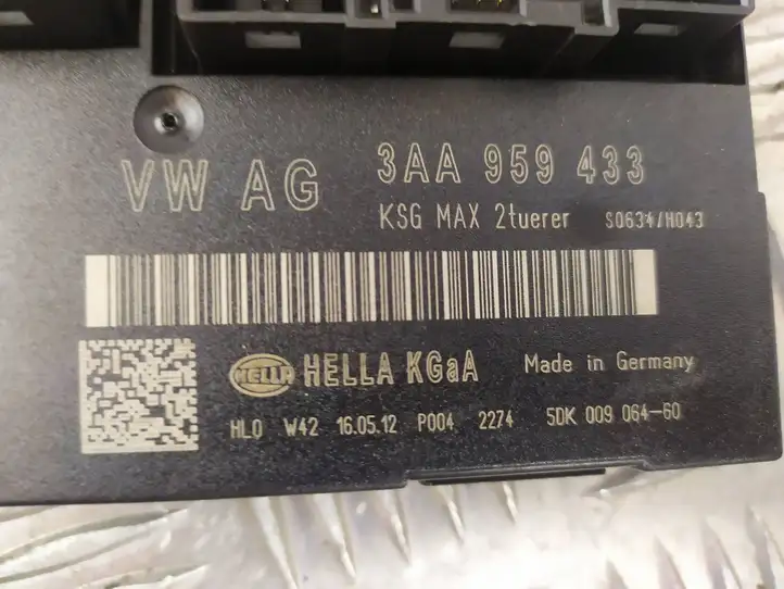 Volkswagen PASSAT CC (2012 - 2017) 3AA959433 Модуль комфорта — фото 9