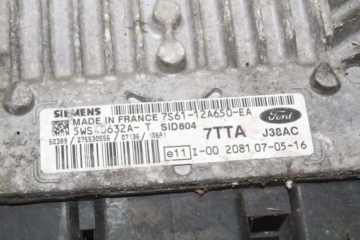 Ford Fiesta (2006 - 2008) 7S6112A650EA Блок управления двигателем (ЭБУ) — фото 4