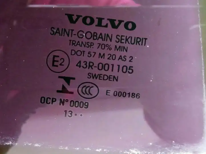 Volvo V60 (2013 - 2018) 43R001105 Стекло задней двери — фото 2