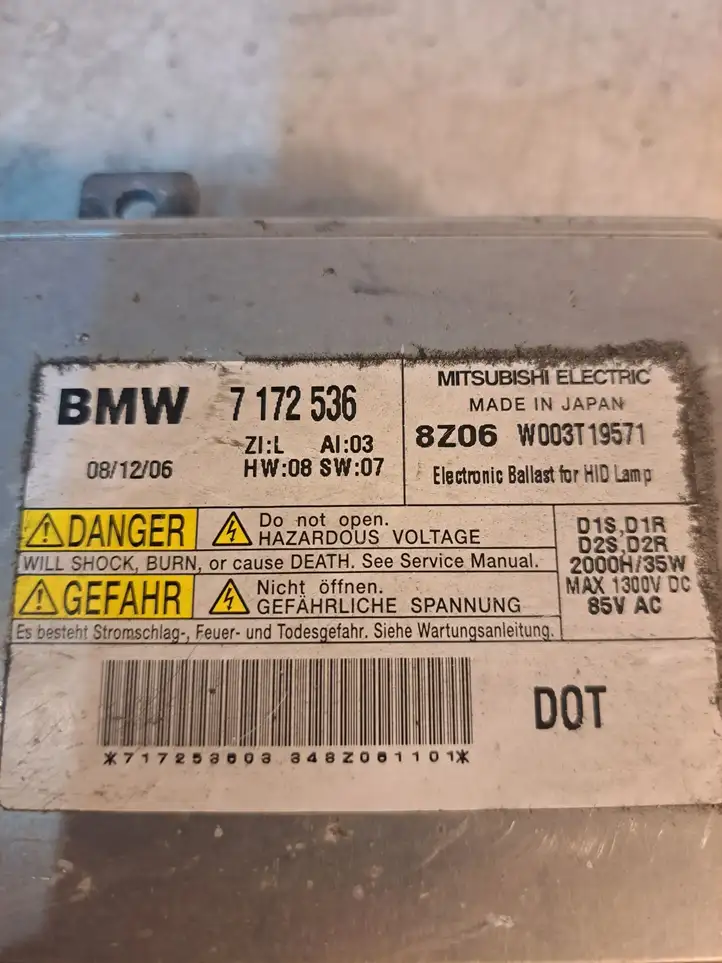BMW 3 E90 E91 (2005 - 2012) 7172536 Блок розжига ксенона — фото 5