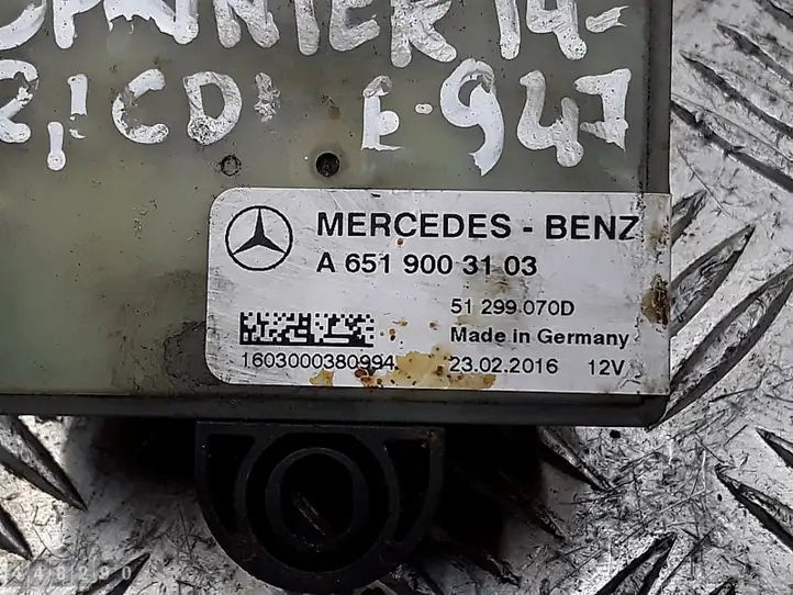 Mercedes-Benz Sprinter W906 (2006 - 2018) a6519003103 Реле накала свечей — фото 6