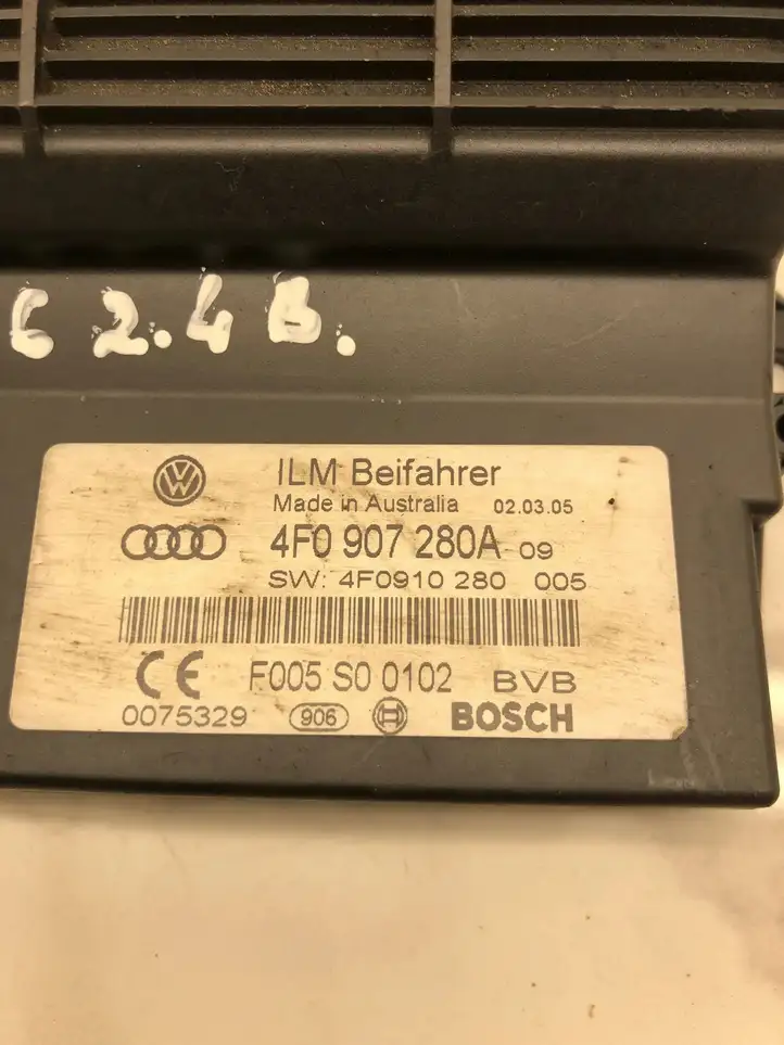 Audi A6 S6 C6 4F (2004 - 2008) 4F0907280A Прочие блоки управления — фото 3
