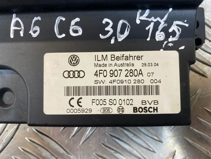 Audi A6 S6 C6 4F (2004 - 2008) 4F0907280A Прочие блоки управления — фото 4
