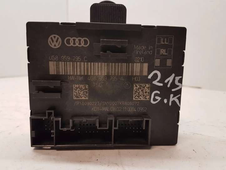 4G8959795A Audi A6 S6 C7 4G Durų elektronikos valdymo blokas