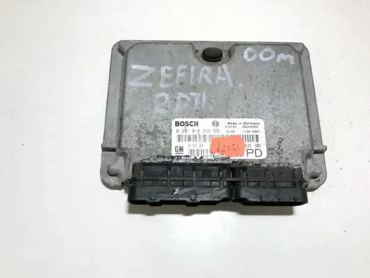 Opel Zafira A (1999 - 2003) 0281010268 Блок управления двигателем (ЭБУ) — фото 1