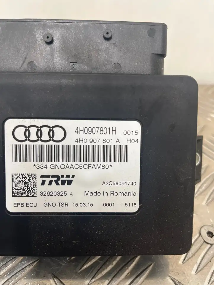 Audi A7 S7 4G (2014 - 2018) 4H0907801H Блок управления стояночным тормозом — фото 4