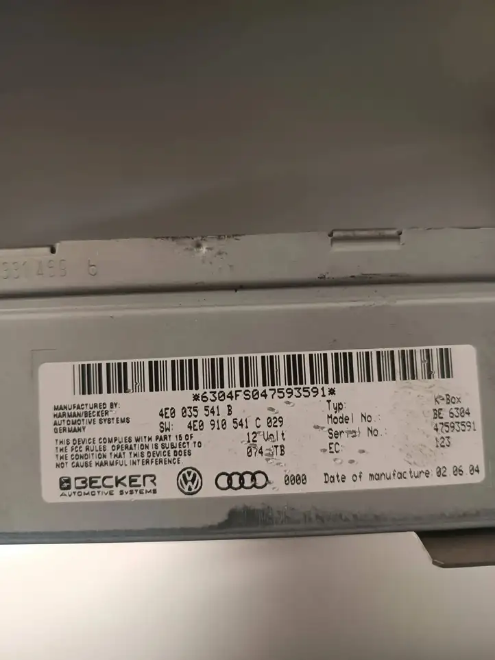 Audi A8 S8 D3 4E (2005 - 2007) 4E0035541B Магнитола / мультимедийная система — фото 5