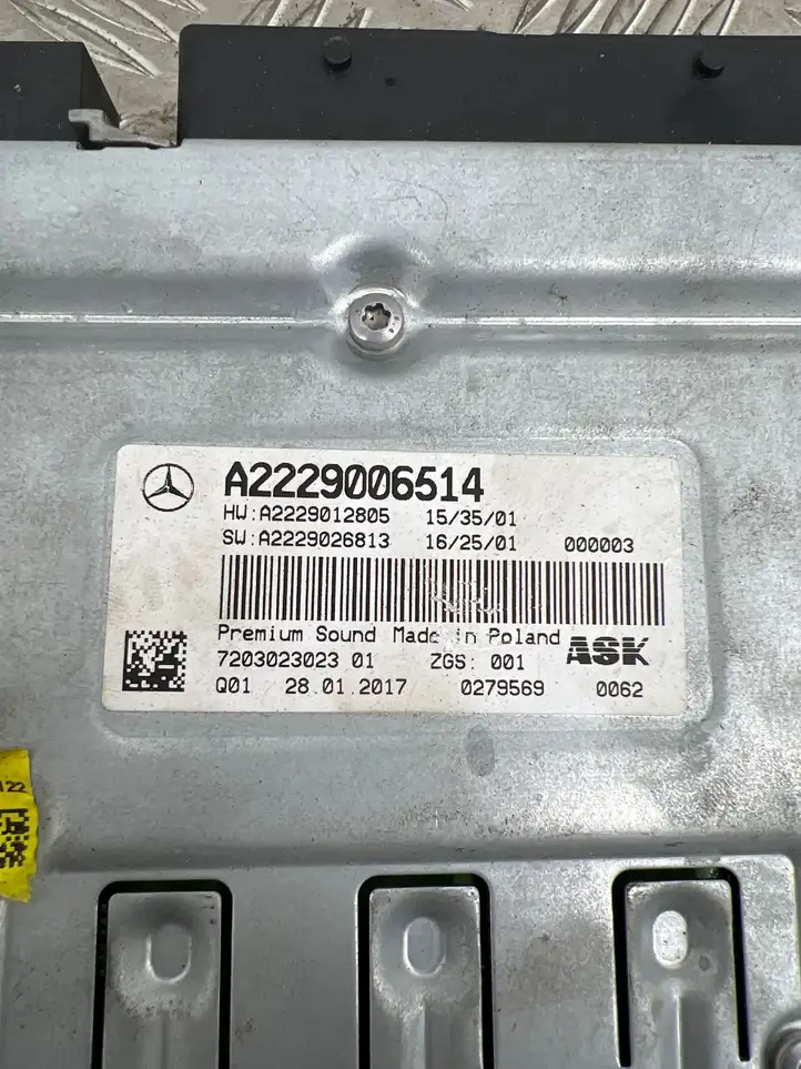 Mercedes-Benz S W222 (2013 - ) A2229006514 Усилитель звука — фото 4