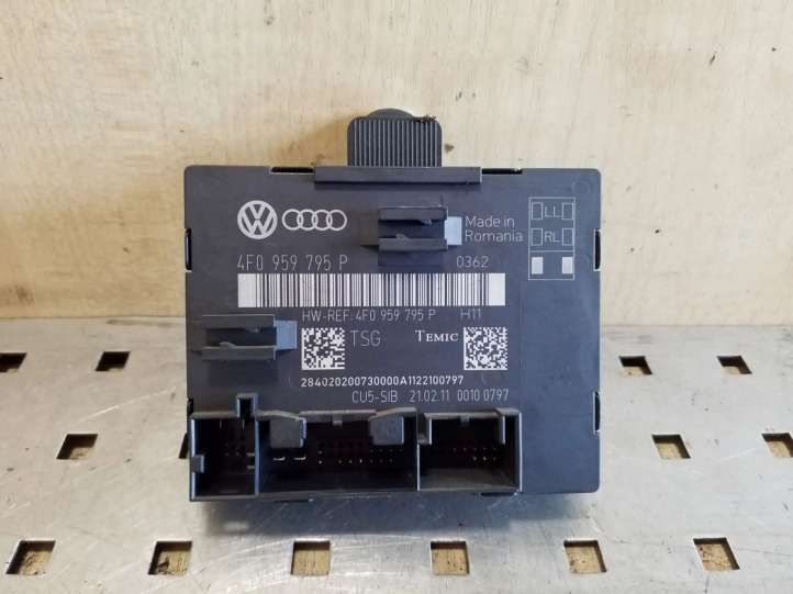 4F0959795P Audi A6 S6 C6 4F Durų elektronikos valdymo blokas