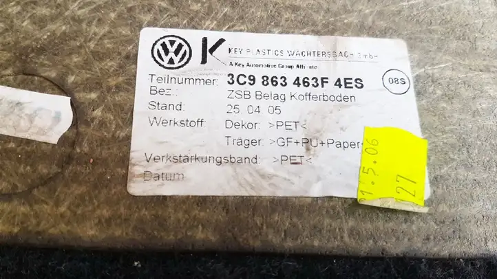 Volkswagen PASSAT B6 (2005 - 2010) 3C9863463F Коврик багажника — фото 3