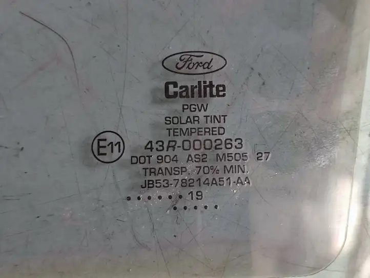 Ford Explorer (2017 - 2019)  JB537814A51 Основное стекло передних дверей (четырехдверного автомобиля)