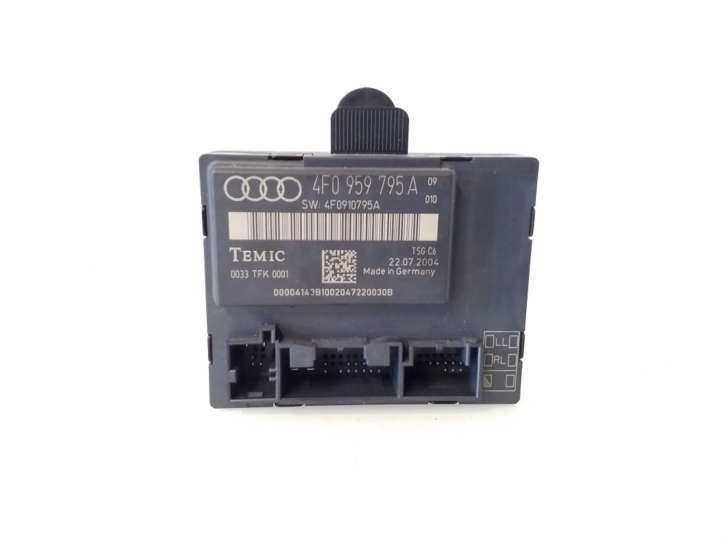 4F0959795A Audi A6 S6 C6 4F Durų elektronikos valdymo blokas