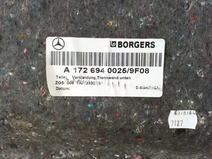 Mercedes-Benz SLK R172 (2011 - 2017) A1726940025 Обшивка стойки у окна — фото 3