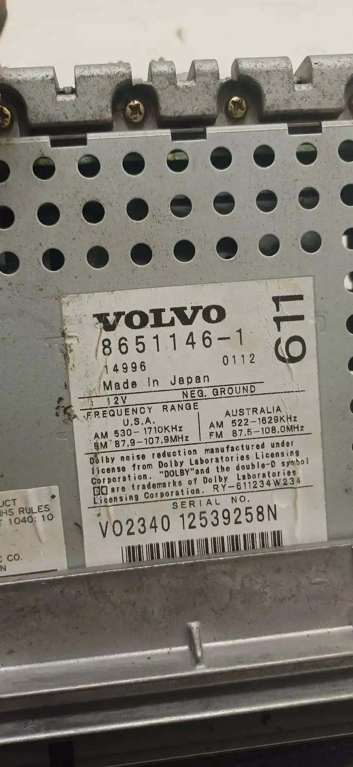 Volvo S80 (1998 - 2004) 86511461 Магнитола / мультимедийная система — фото 4