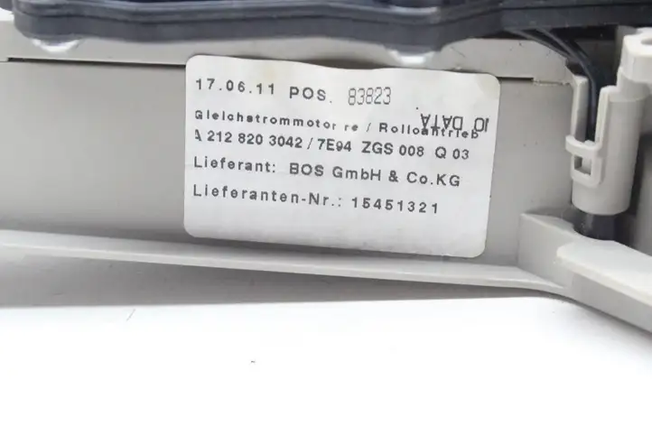 Mercedes-Benz E W212 (2009 - 2016) A2128203042 Электрическая шторка заднего стекла — фото 9
