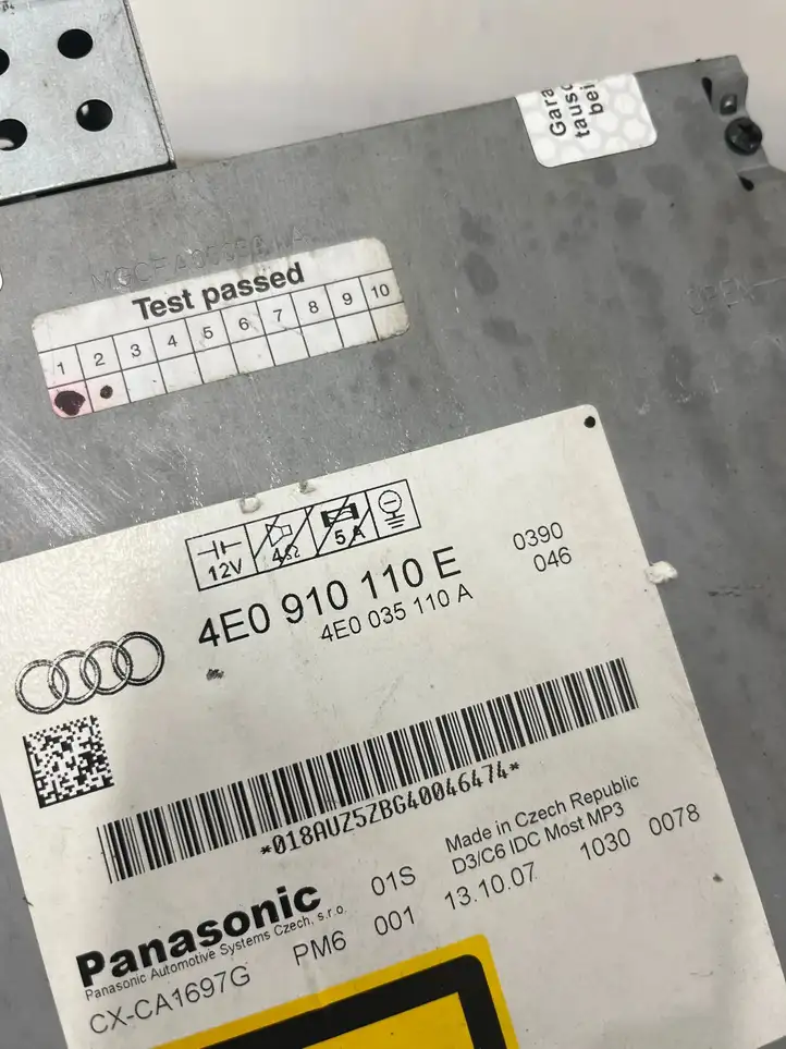 Audi A6 S6 C6 4F (2004 - 2008) 4E0035110A CD/DVD чейнджер — фото 4