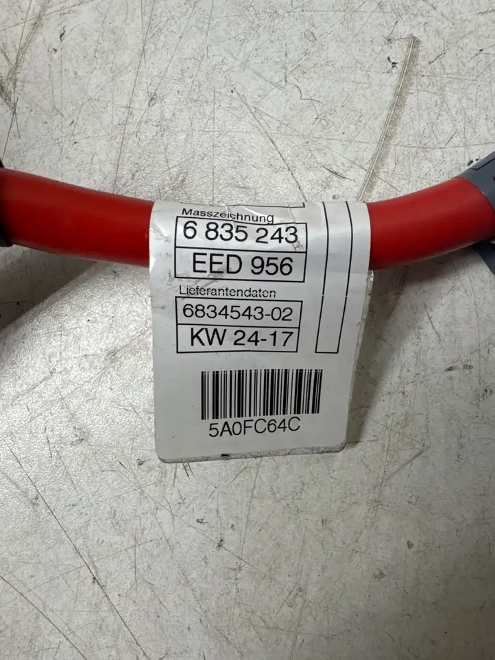 BMW (2012 - 2018) 6835243 Плюсовой провод аккумулятора — фото 3