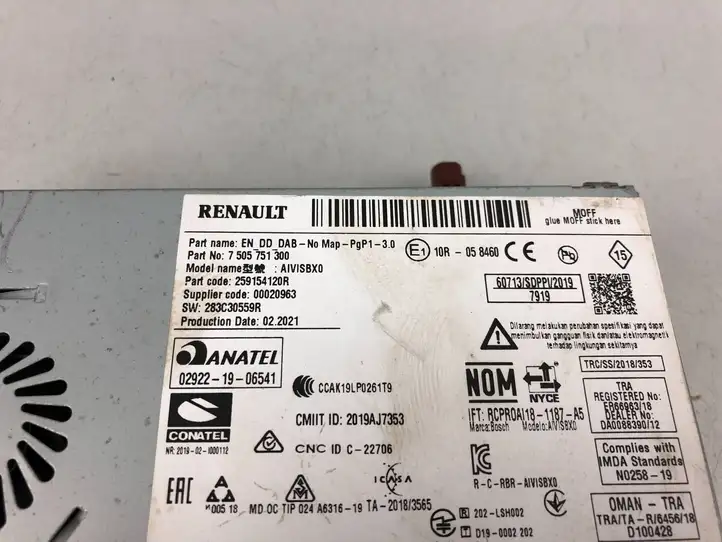 Renault Arkana (2019 - ) 259154120R Магнитола / мультимедийная система — фото 13