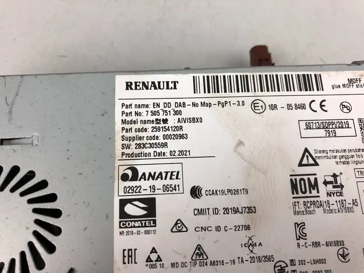 Renault Arkana (2019 - ) 259154120R Магнитола / мультимедийная система — фото 14