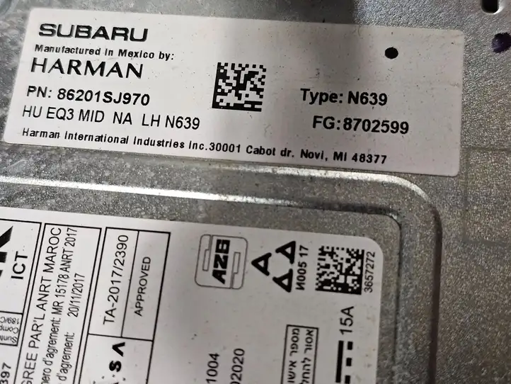 Subaru Forester SK (2018 - 2025) 86201SJ970 Магнитола / мультимедийная система — фото 3