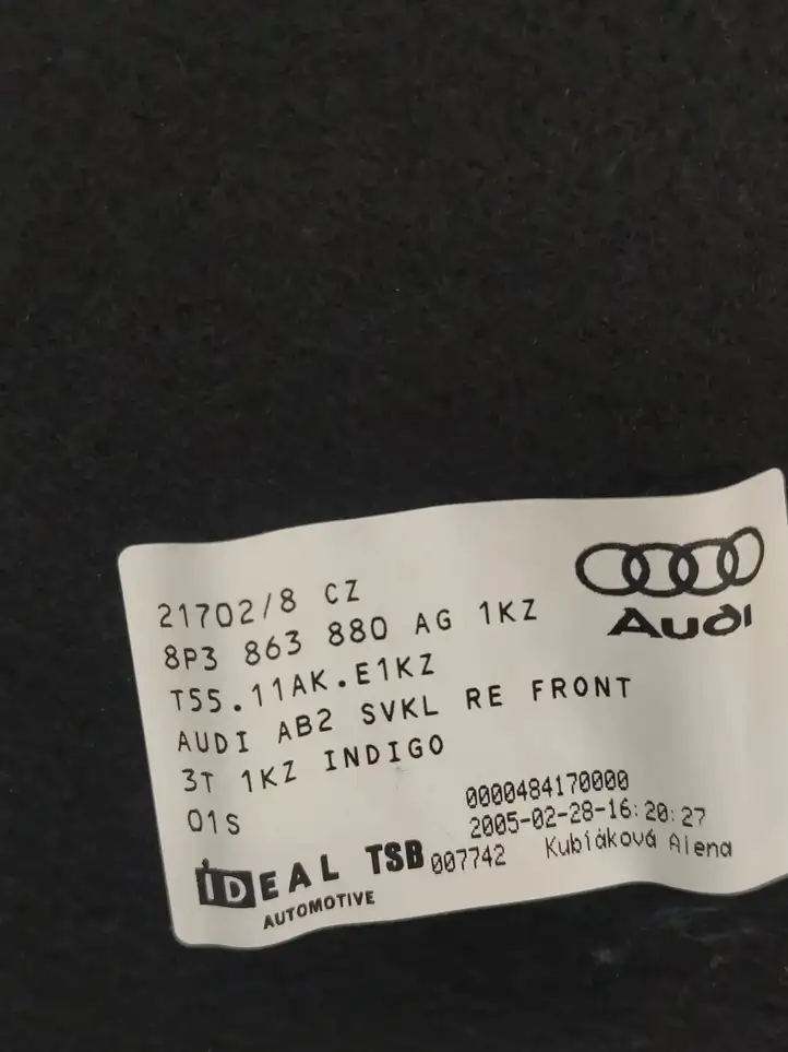 Audi A3/S3 8P (2004 - 2008) 8P3863880AG Боковая обшивка багажника — фото 3