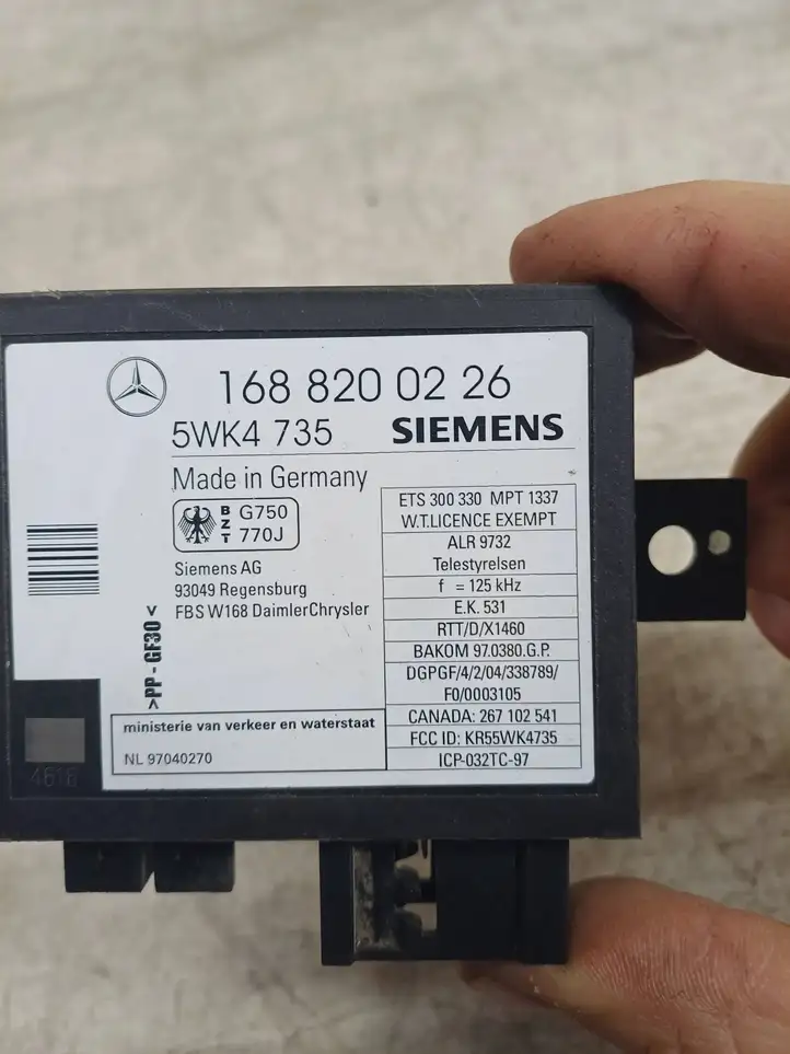 Mercedes-Benz Vaneo W414 (2001 - 2005) 1688200226 Блок иммобилайзера — фото 4