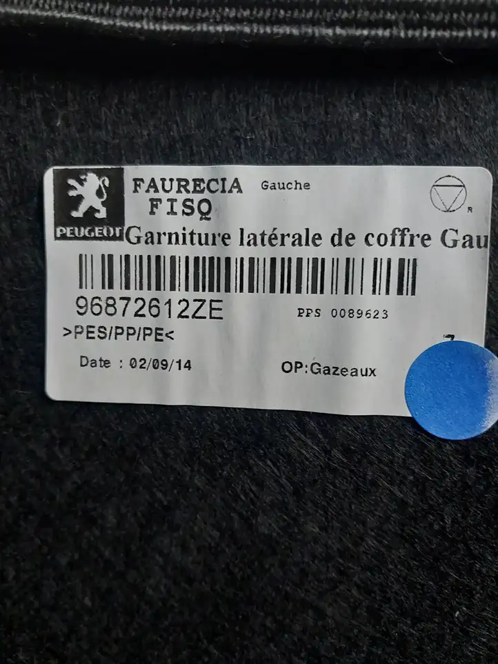 Peugeot 508 (2010 - 2014)  96872612ZE Боковая панель