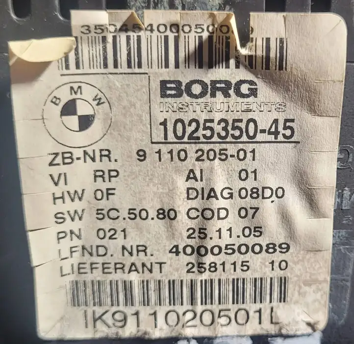 BMW 3 E90 E91 (2005 - 2012) 102535045 Спидометр — фото 6
