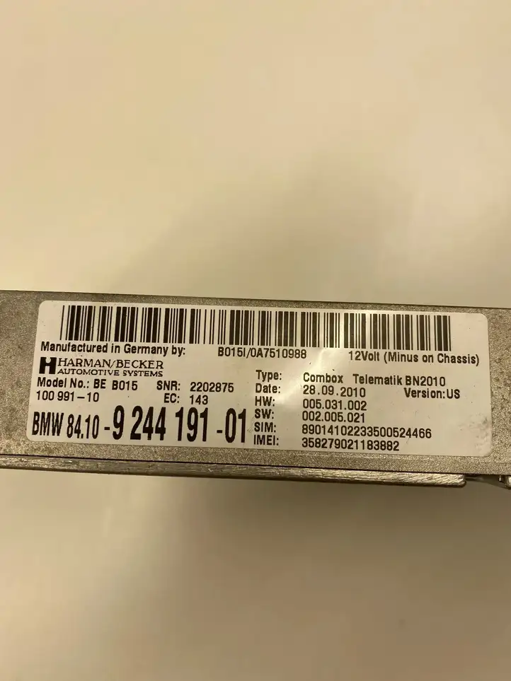 BMW 5 F10 F11 (2009 - 2016) 9244191 Bluetooth модуль — фото 3