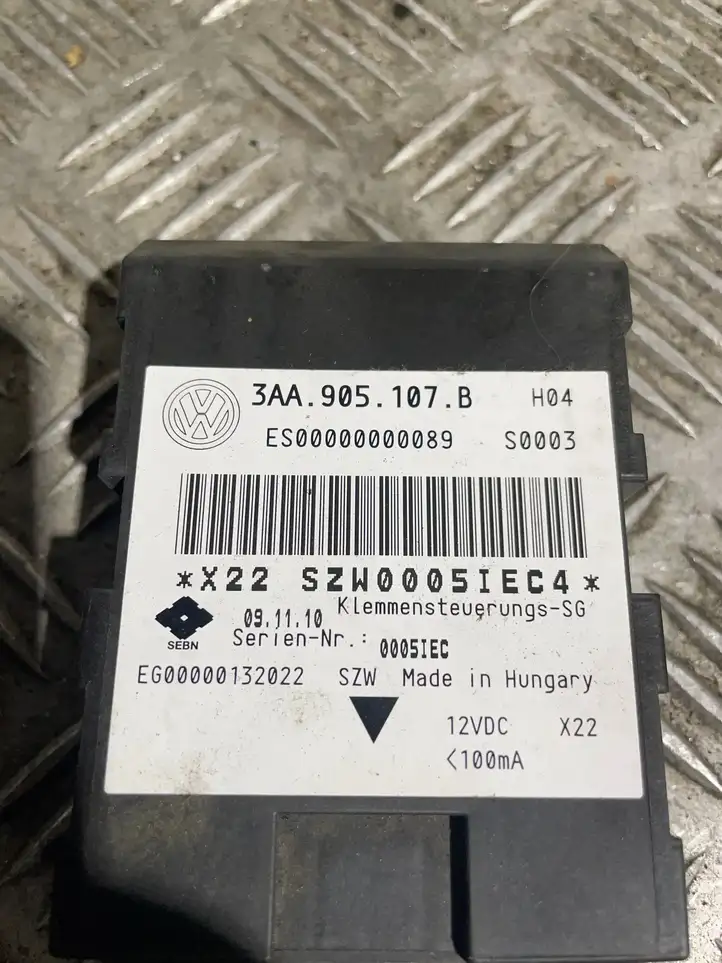 Volkswagen PASSAT B7 (2011 - 2014) 3AA905107 Прочие блоки управления — фото 3