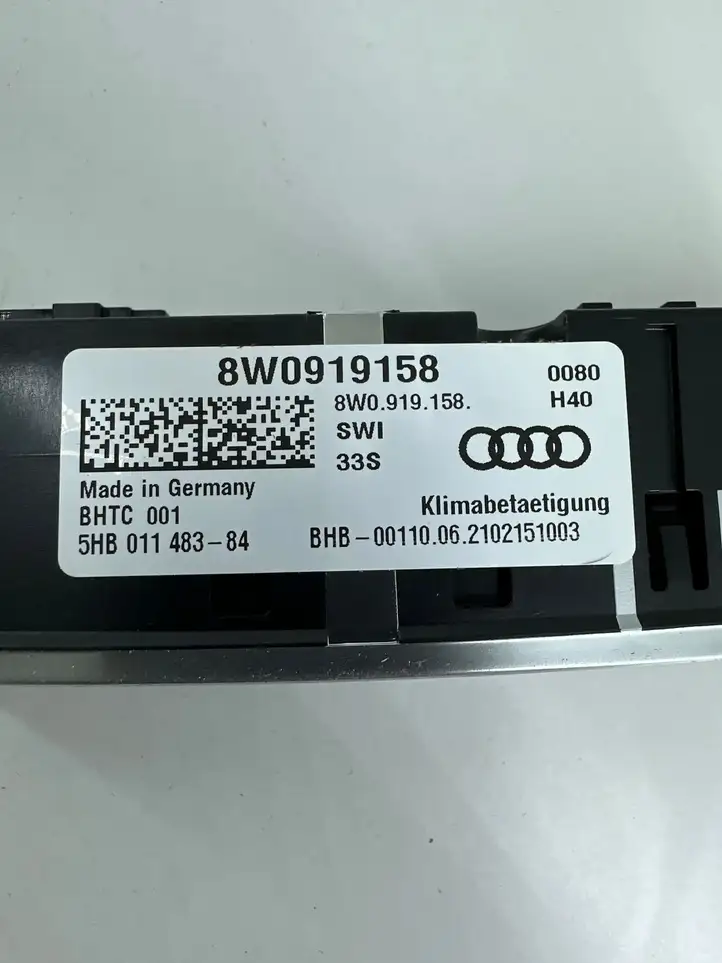 Audi A4 S4 B9 (2015 - 2019) 8W0919158 Блок управления климат-контролем — фото 3