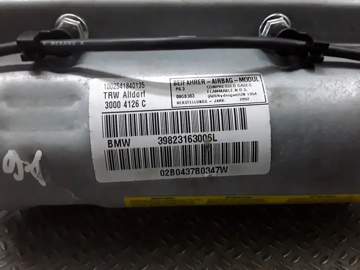 BMW 5 E39 (1996 - 2003) 39823163006L Подушка безопасности пассажира — фото 2