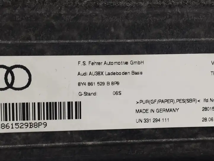 Audi A3/S3 8Y (2020 - ) 8Y4861529B Пол багажника — фото 4