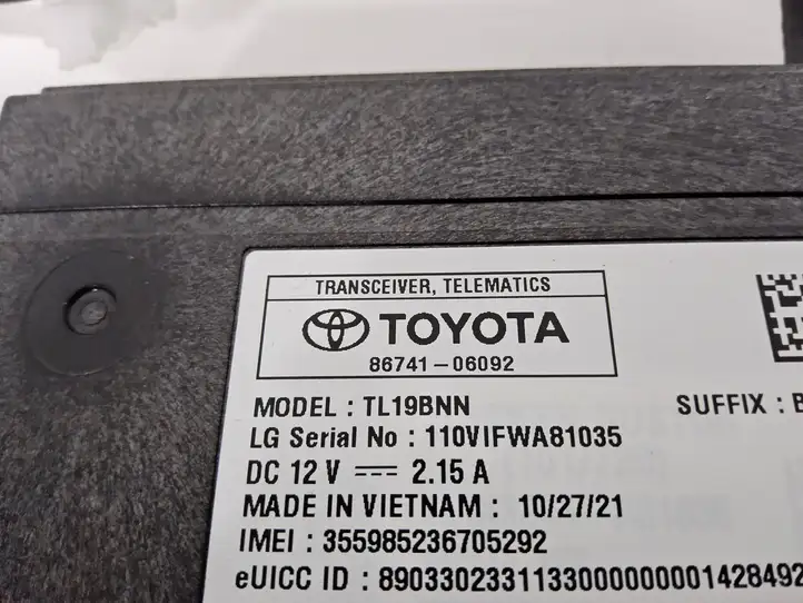 Toyota Sienna XL40 IV (2021 - ) 8674106092 Модуль управления видео — фото 7
