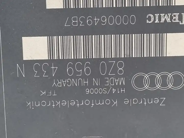 Audi (1999 - 2007) 8Z0959433N Модуль комфорта — фото 2