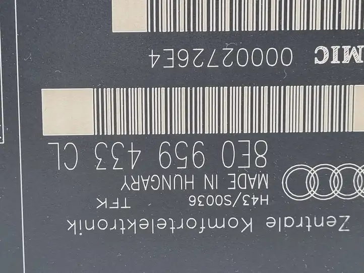 Seat Exeo (3R) (2008 - 2013) 8E0959433CL Модуль комфорта — фото 2