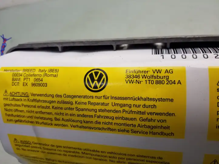 Volkswagen Touran I (2003 - 2010) 1T0880204A Подушка безопасности пассажира — фото 3