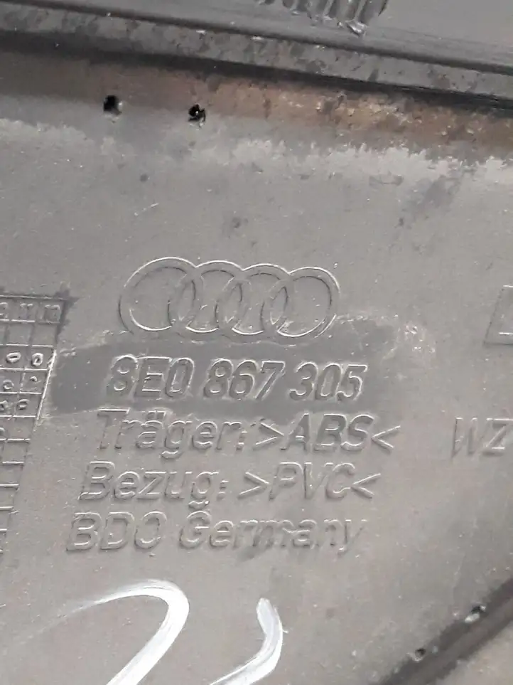 Audi A4 S4 B7 8E 8H (2004 - 2009) 8E0867305 Обшивка задней двери — фото 6