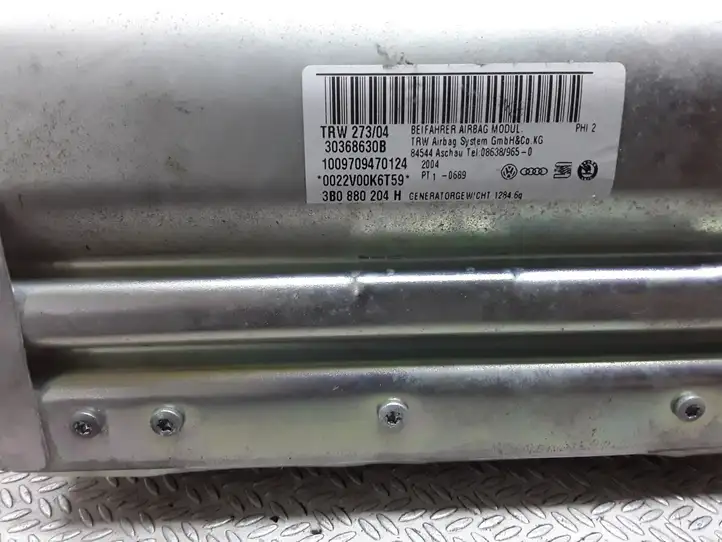 Volkswagen PASSAT B5.5 (2001 - 2005) 3B0880204H Подушка безопасности пассажира — фото 2