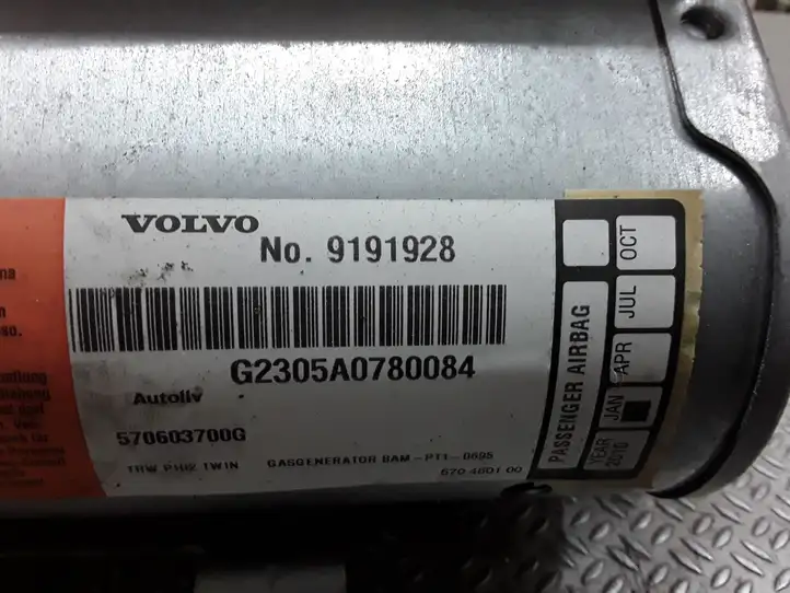 Volvo V70 (2000 - 2004) 9191928 Подушка безопасности пассажира — фото 2