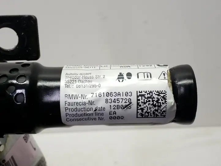 BMW X5M E70 (2010 - 2013) 7161063A Подушка безопасности сиденья — фото 4