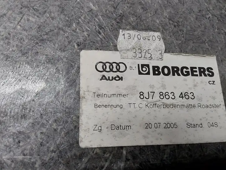 Audi TT TTS Mk2 (2006 - 2010) 8J7863463 Пол багажника — фото 6