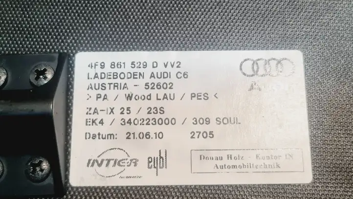 Audi A6 S6 C6 4F (2008 - 2011) 4F9861529D Пол багажника — фото 5