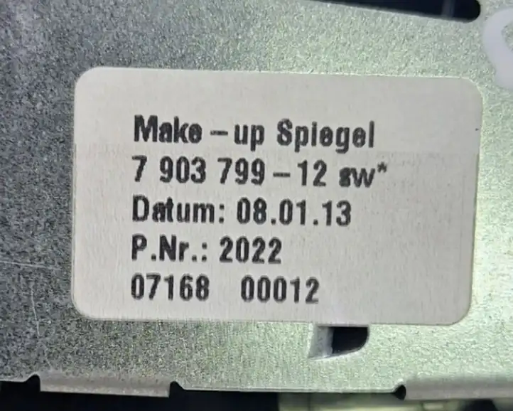BMW 7 F01 (2008 - 2016) 7903799 Накладка зеркала заднего вида — фото 6